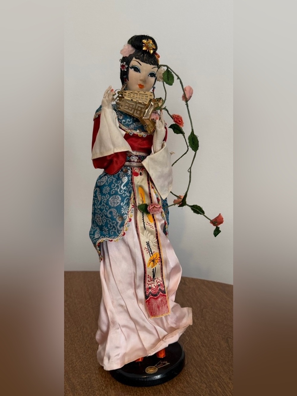 Hand Crafted Japanese Geisha Vintage Mid Century Souvenir Doll